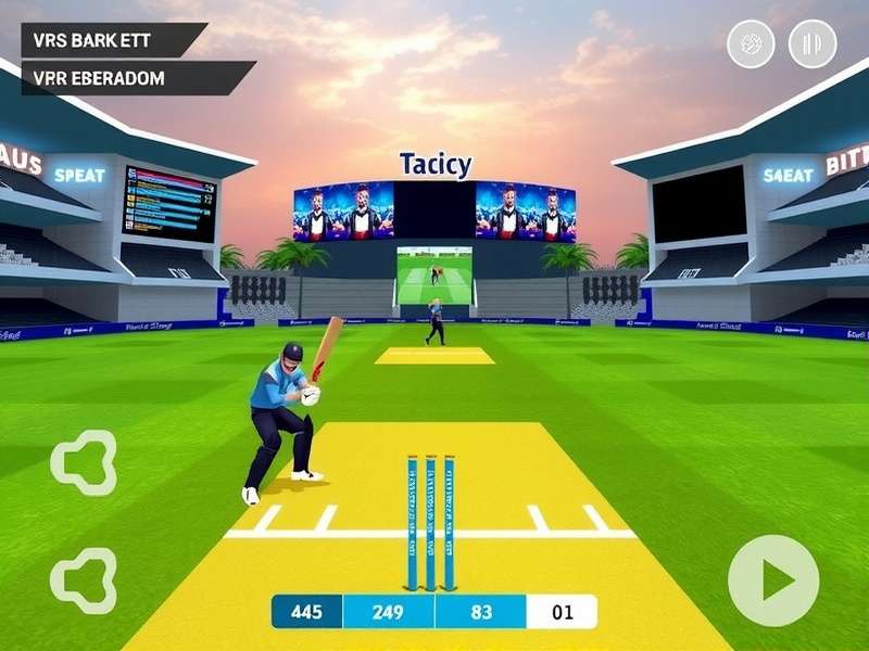VR Cricket Star Rising batting interface